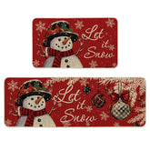 Alfombrilla Artoid Mode con copos de nieve para la cocina, decorativa y protectora.