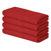 Paño Artoid Mode de algodón rojo oscuro, absorbente para secar platos.