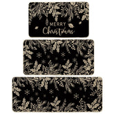 Alfombra Artoid Mode con ramas de pino negro, antideslizante para cocina