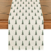 Artoid Mode runner de mesa navidad beige, protector suave para superficies durante cenas.