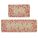 Artoid Mode tapete cocina corazon rosa 17x29, decoracion vibrante y proteccion al piso