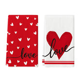 Artoid Mode toallas de cocina corazon rojo suaves y absorbentes para secar platos