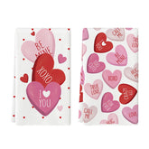 Toallas Artoid Mode con corazón rojo, ideales para secar y decorar la cocina.