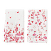 Artoid Mode, toallas de cocina con corazón rosa y rama, secado suave para utensilios delicados.
