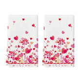 Artoid Mode, toallas de cocina con corazón rosa y ramas, suaves para secar utensilios.