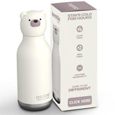 asobu bestie bottle con cabeza de oso suave desmontable para juego y hidratación