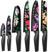 Astercook conjunto de cuchillos 12 piezas con diseño floral para cocina versátil