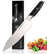 Astercook cuchillo chef con manija de plástico ABS para agarre estable y seguro.