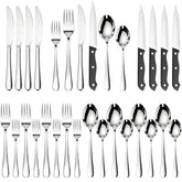 Astercook: juego de cubiertos 24 piezas para cuatro, ideal para cenas diarias.