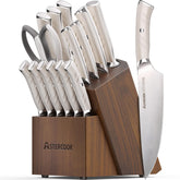 Astercook juego de cuchillos con bloque para encimera ordenada.