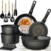 Astercook ollas y sarten antiadherentes para cocción limpia y fácil limpieza.
