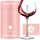 Copa de vino Astonlink personalizada con inicial A-Z para Ella.