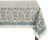 Mantel ATOSII Clover Blue rectangular 60x108 para mesa de comedor elegante