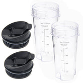 Atuwebo vaso repuesto 16oz para Ninja QB3001SS, ideal para reemplazo rápido