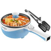 Audecook Hot Pot eléctrico, vista general del equipo compacto de 1.7 L, ideal para espacios pequeños.