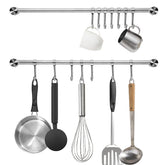 Audmore: dos barras para utensilios de cocina de 15,6 pulgadas, acceso rápido.