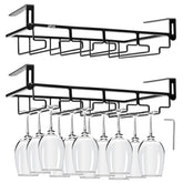 AUHOKY gancho bajo armario para copas, almacenamiento estable y elegante.