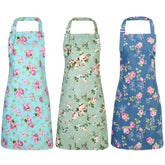 Delantal floral Auidy_6TXD ajustable frontal para cocinar con estilo