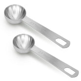 AUOIKK cucharas medidoras de acero inoxidable con graduación 10 ml para cocina precisa