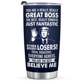 Aurahouse vaso térmico 20oz con diseño divertido, ideal para regalar a jefes.
