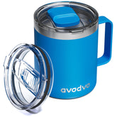 Avodvo 12oz taza aislada con tapa para mantener el café caliente