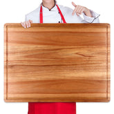 Tabla Ayiaren de 20x15 pulgadas en acacia, superficie de corte estable