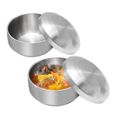 Aynaxcol tazón con tapa de acero inoxidable mantiene el arroz caliente