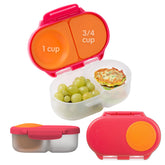 b.box Snack Box con dos compartimentos para meriendas separadas