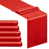 Camino de mesa rojo satinado B-COOL 5 piezas 12x108 pulgadas para eventos