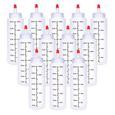 Baaxxango botellas aprietables 8oz, diseño compacto para condimentos.
