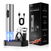 BABONIR Sacacorchos eléctrico 6 en 1 para abrir botellas sin esfuerzo