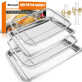 Baccooli cesta para horno de aire 15x11 para frituras crujientes