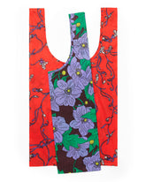 BAGGU Amazon gran set de 2 bolsas florales, ideales para compras reutilizables y con estilo.