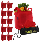 BagPodz bolsas reutilizables de nylon ripstop para compras, resistentes y duraderas.
