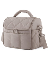 BAGSMART bolsa de almuerzo camel, exterior elegante para trabajo o viaje diario.