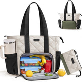 Bagstellar bolso acolchado para almuerzo de mujeres, versátil para trabajo y salidas.