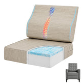 baibu cojin reclinable con gel memoria, vista superior para confort inmediato