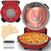 Baker's Friend, horno-pizza-eléctrico interior claro para pizzas caseras crujientes.