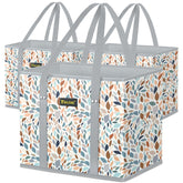 Baleine: bolsas de compra reutilizables grandes con diseño mosaico para compras voluminosas.