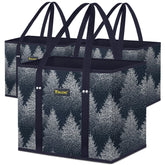 BALEINE 3Pk bolsas plegables de compra con gran capacidad para la despensa.