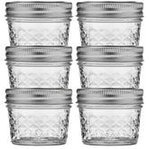 Ball frascos boca ancha cristal diseno acolchado 4oz, ideal para conservar mermeladas