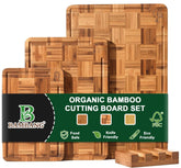 Tabla BAMBANG con diseño ajedrez extremo, ideal para cocción estable y filo protegido.
