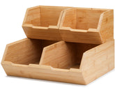 Bambition organizador de despensa en bambú para verduras y frutas.