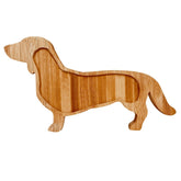 Bantlou Dachshund: bandeja de quesos de bambú de 16 pulgadas para reuniones elegantes.
