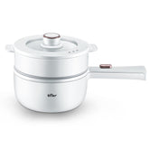 Bar Bear olla eléctrica 1,6 L con vaporera para cocinar al vapor.