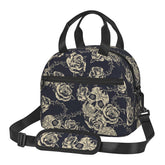 Bassyil bolsa-almuerzo-escudo-craneo; diseño distintivo que ayuda a transportar la comida con estilo.