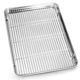 Bastwe bandeja de hornear 16x12 con borde limpio para hornear de forma uniforme.