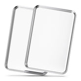 Bastwe bandejas horno de acero inoxidable 20 pulgadas, ideales para hornear galletas y pasteles de manera uniforme.