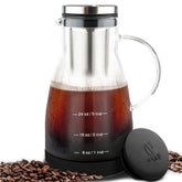 Bean Envy cafetera fría de vidrio 950 ml para café suave.