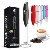 Bean Envy frotador de leche manual de acero inoxidable para espuma suave y rápida.